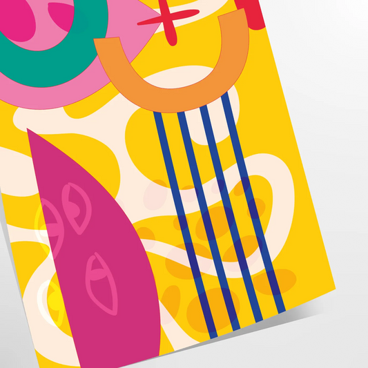 space Boho Art Wall vibrant abstract designs chic captivating wall print perfect gift lovers unique decor unframed options style