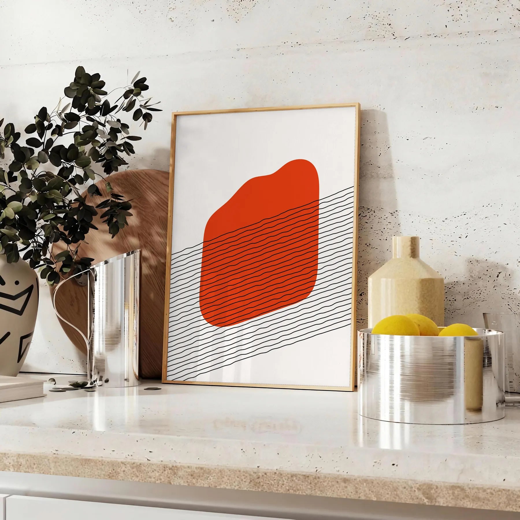 space boho abstract poster stunning print decor wall art thoughtful gift artwork home ambiance sizes A4 cm A0