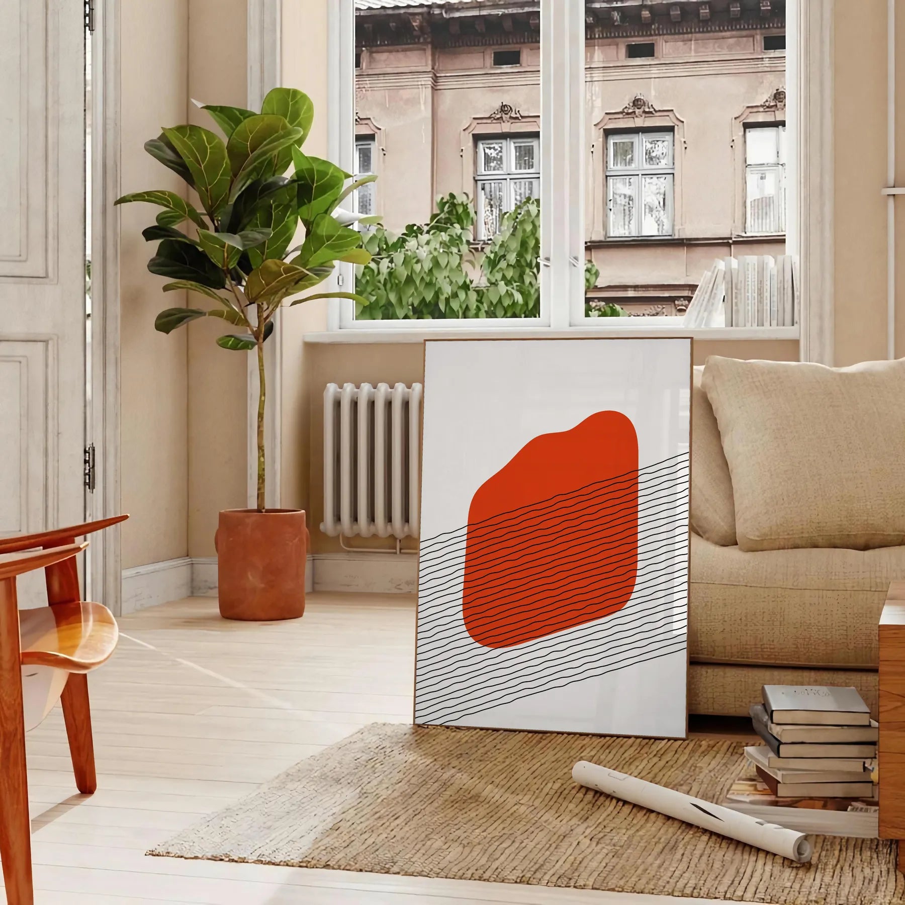 space boho abstract poster stunning print decor wall art thoughtful gift artwork home ambiance sizes A4 cm A0